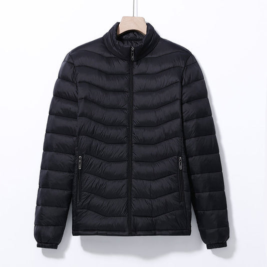 Men's Casual Cotton Jacket With A Stand-up Collar