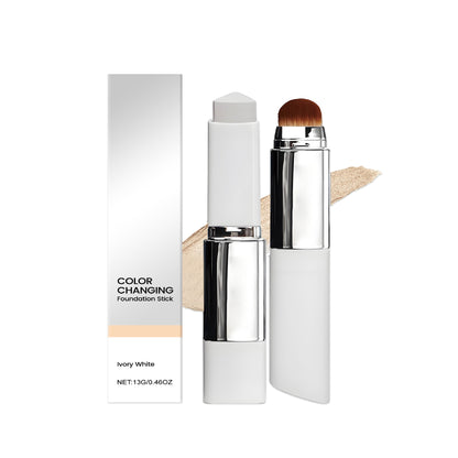 2-in-1 Color-Changing Foundation Stick Clear And Non-stuck Powder Daily External Foundation
