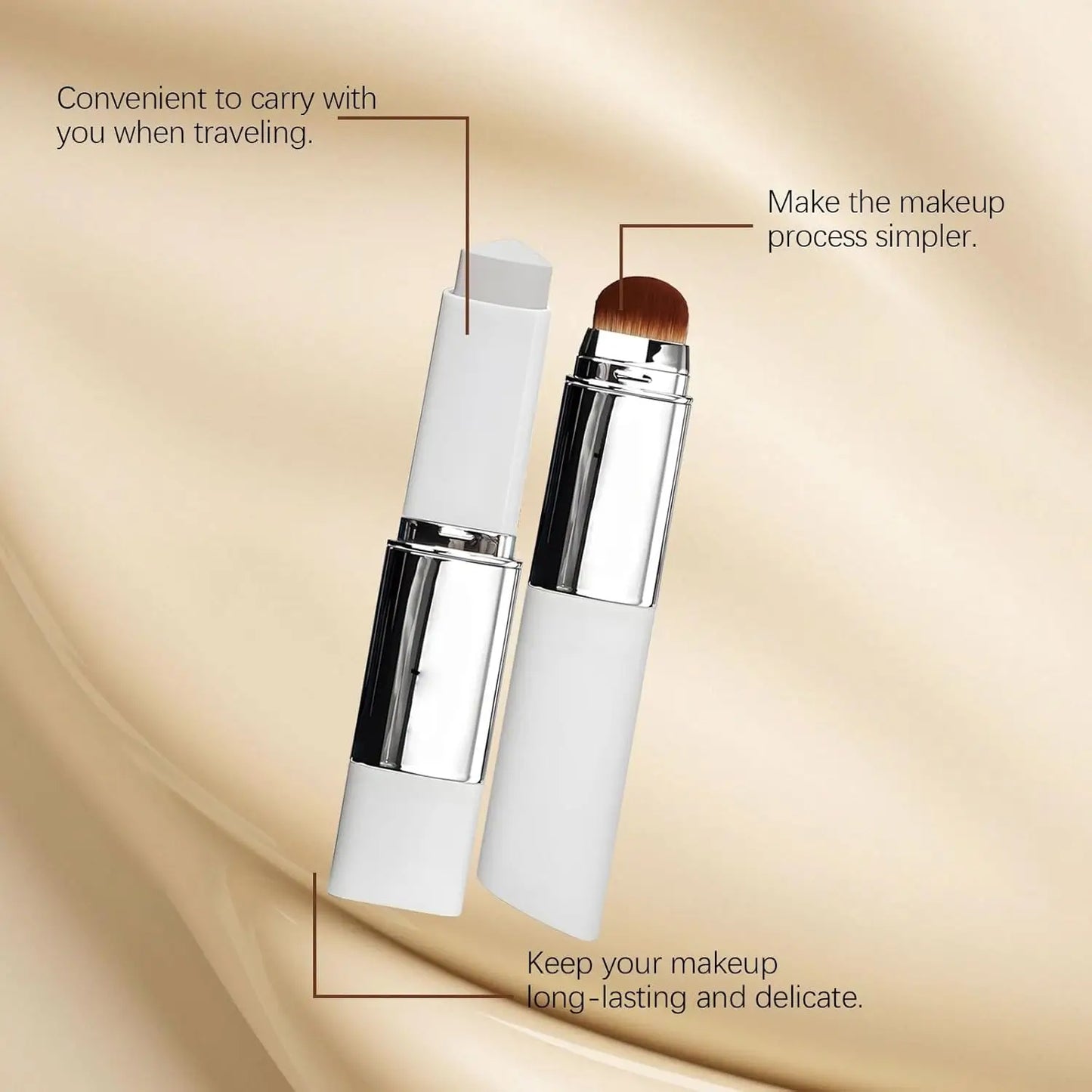 2-in-1 Color-Changing Foundation Stick Clear And Non-stuck Powder Daily External Foundation